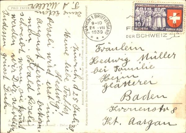 Kuenstlerkarte A. Balmelli Süsser Schlummer – Bild 2