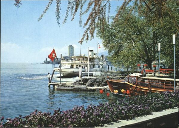 Dampfer Binnenschifffahrt Montreux See