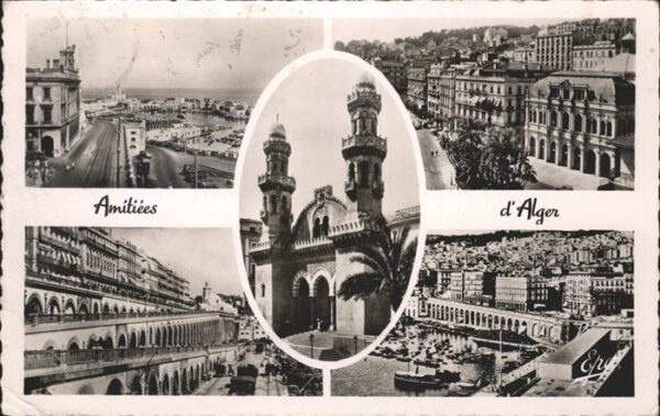Alger Algerien Vue d_ensemble port Hafen