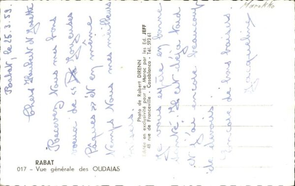 Rabat Marokko Vue generale des Oudaias – Bild 2