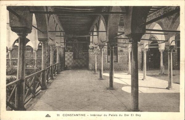 Constantine Algerien Interieur du Palais du Dar El Bey
