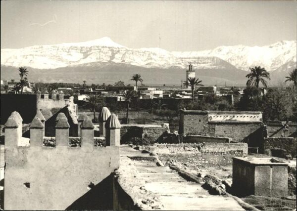 Marrakech Marrakesch Vue vers le Grand Atlas