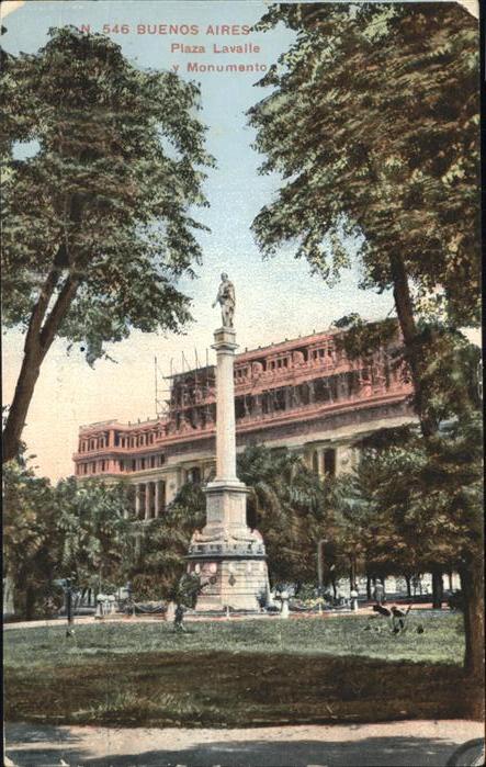 Buenos Aires Plaza Lavalle Monumento