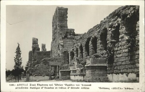 Athenes Athen Portique d_Eumene et Odeon d_Herode Ath