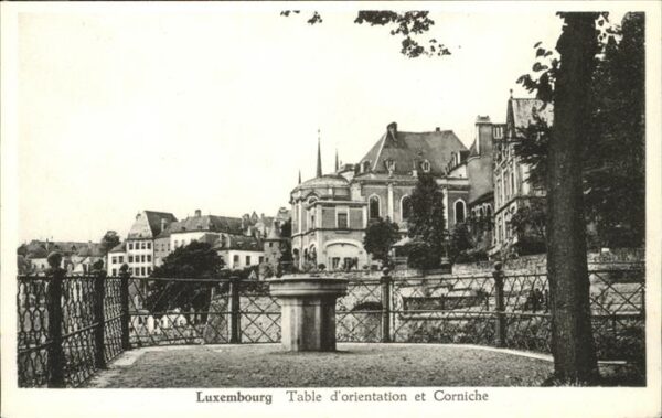 LUXEMBOURG  Luxemburg Table d_orientation et Corniche