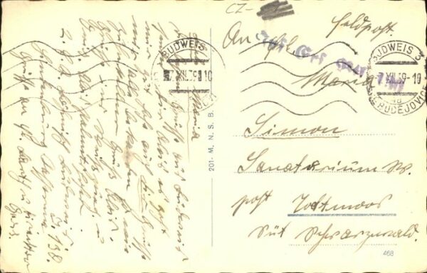 Budweis Ceske Budejowice Rathaus Brunnen Denkmal – Bild 2