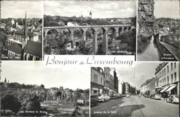 LUXEMBOURG  Luxemburg Cathedrale Viaduc de Clausen Les Rocher