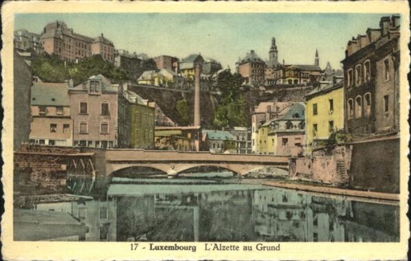 LUXEMBOURG  Luxemburg Alzette au Grund