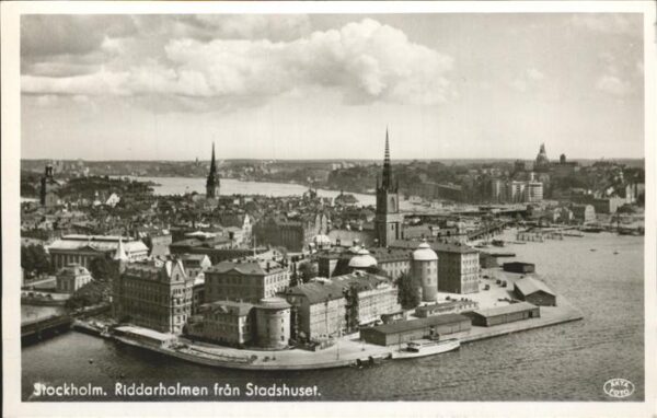 Stockholm Riddarholmen fran Stadshuset