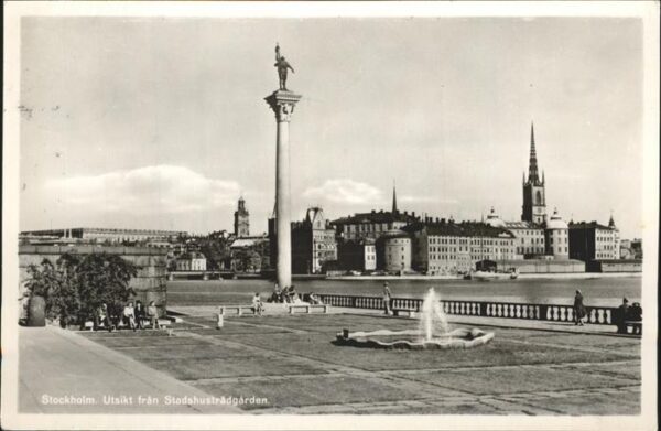 Stockholm Utsikt fran Stadshusträdgarden