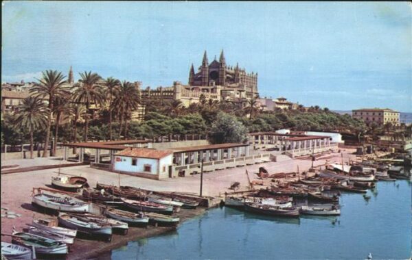 Palma de Mallorca Catedral y La Lonja desde la Cantina de