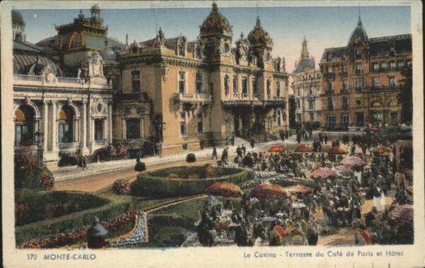 Monte-Carlo Casino Terrasse du Cafe de Paris et Hot