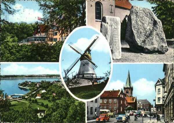 Vejle Panorama Kirche Steine Windmühle