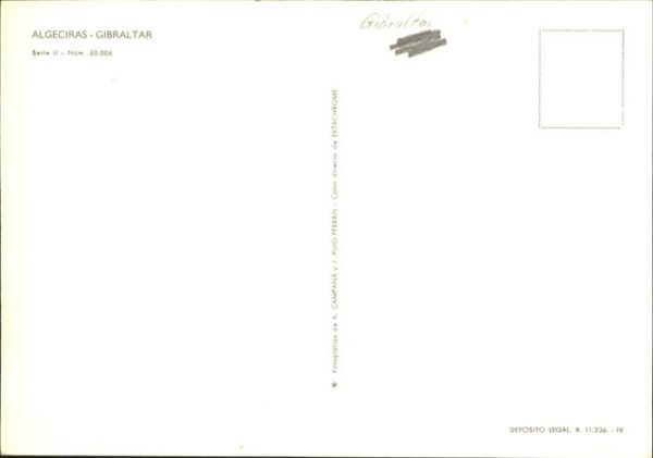 Algeciras Gibraltar Panorama Hafen Felsen Schiffe – Bild 2