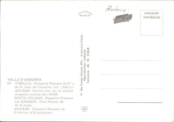 Andorra Capellen Brücke Wappen – Bild 2