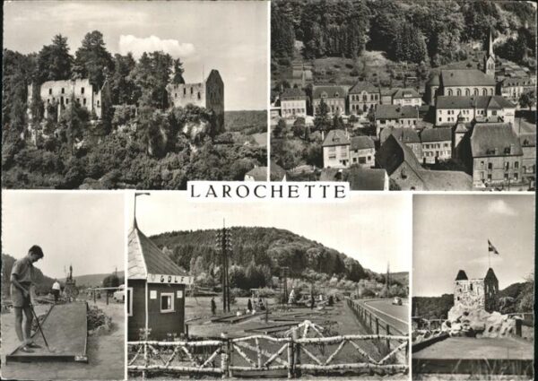 Larochette Luxembourg Kirche Ruine Minigolf