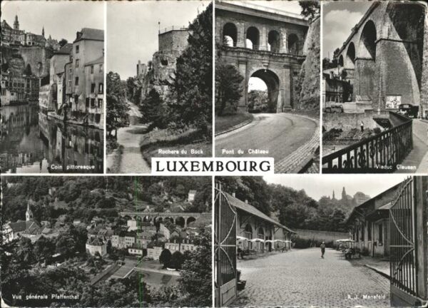 LUXEMBOURG  Luxemburg Coin pittoresque Rochers du Bock Pont d