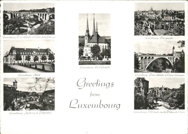 LUXEMBOURG  Luxemburg Pont Adolphe Cathedrale Pfaffenthal Pan