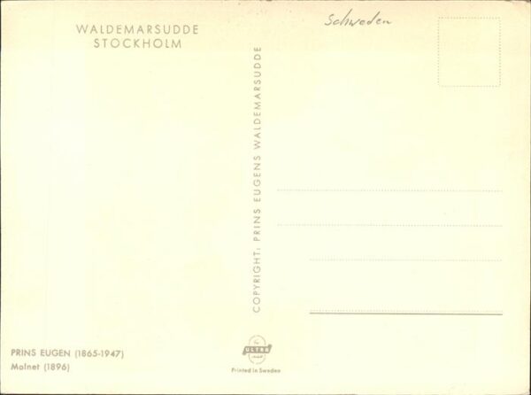 Stockholm Waldemarsudde Künstlerkarte – Bild 2
