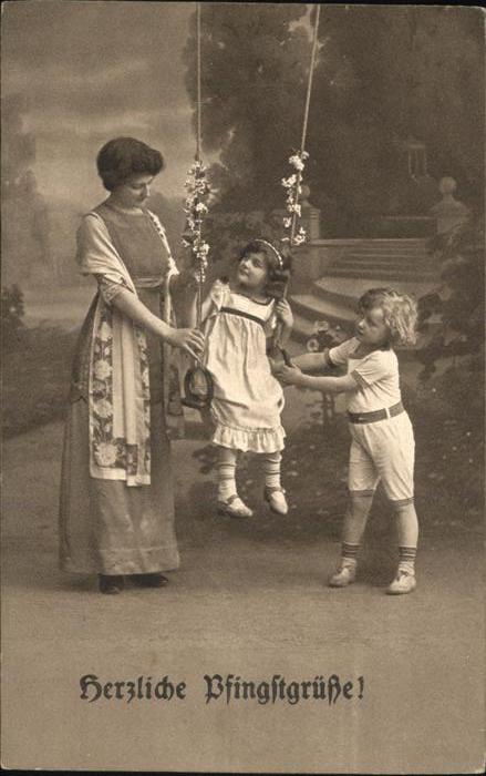 Pfingsten Pentecost Pentecote Kinder Schaukel Feldpost