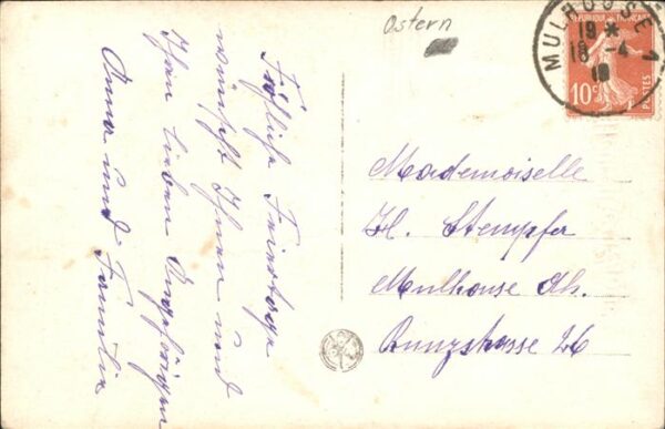 Ostern Easter Paques Ostereier Frau Frankreich – Bild 2