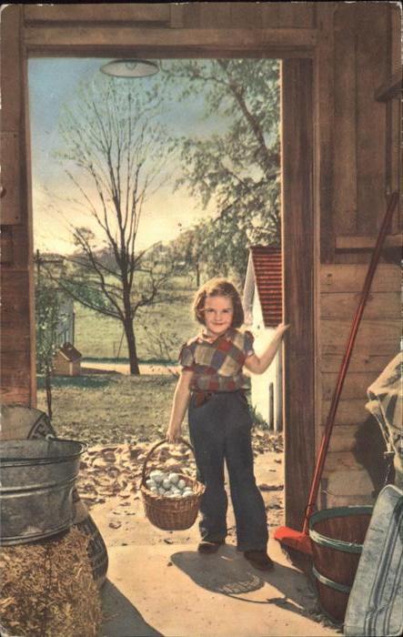 Landwirtschaft Hühnereier Kind
