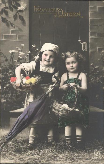 Ostern Easter Paques Kinder Ostereier Regenschirm