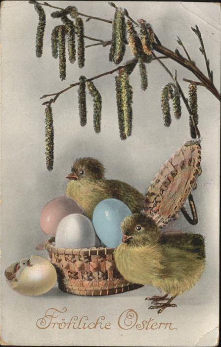 Ostern Easter Paques Küken Ostereier