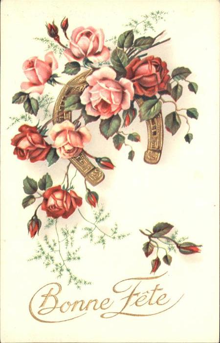 Hufeisen Rosen Glüchwunsch