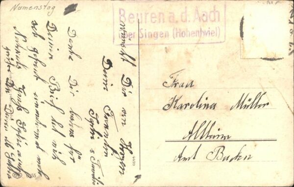 Namenstag Namenskarte Kinder Blumen – Bild 2
