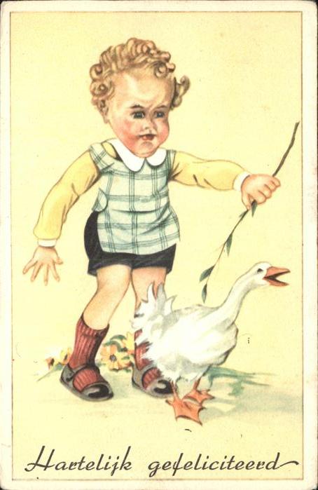 Geburtstag Kind Gans Niederlande