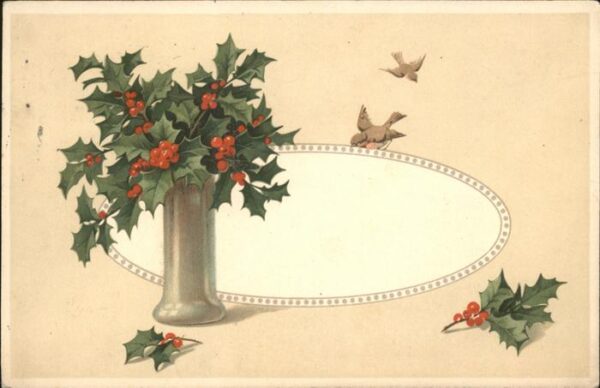 Voegel Glückwunsch Weihnachtszweige