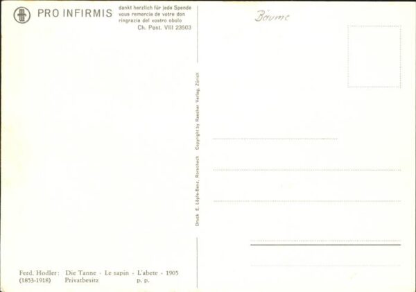 Hodler Ferdinand Die Tanne Baum – Bild 2