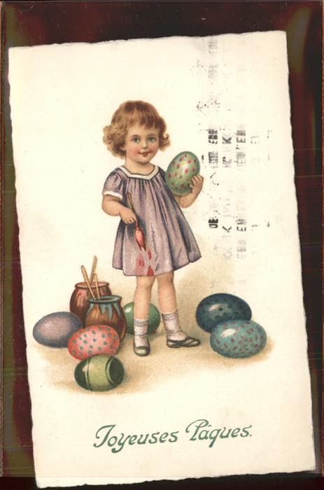 Ostern Easter Paques Malerei Ostereier Kind