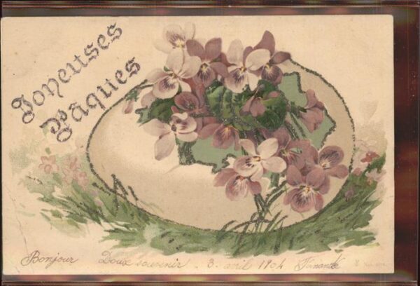 Ostern Easter Paques Blumen Osterei