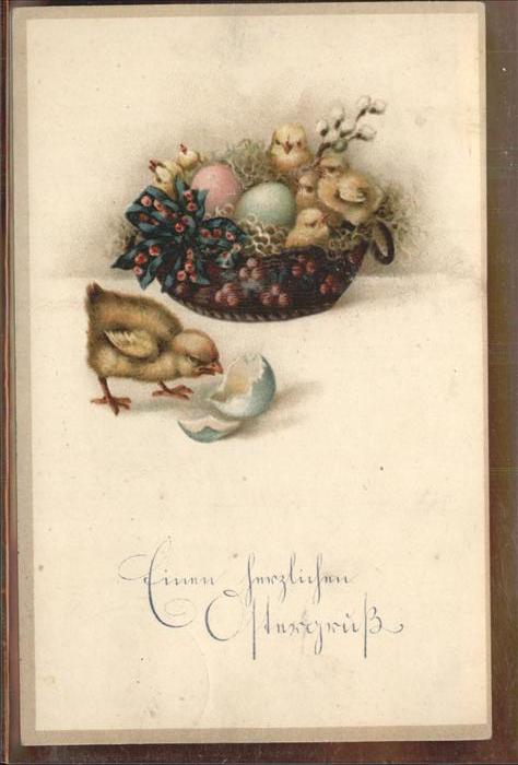 Ostern Easter Paques Küken Ostereier
