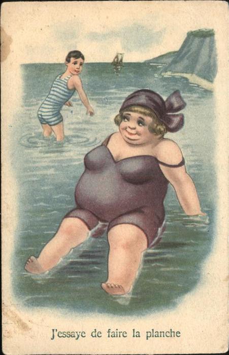 Bademode Frankreich Humor
