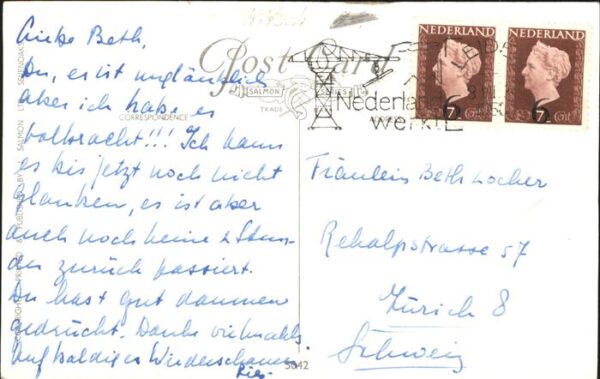 Kuenstlerkarte Phyllis M. Purser Nr. 5042 Kinder Nudel – Bild 2