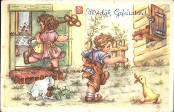 Glueckwunsch Ende Huhn Kaktus Kinder