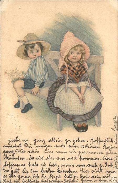 Kuenstlerkarte M. Munk Nr. 728 Kinder