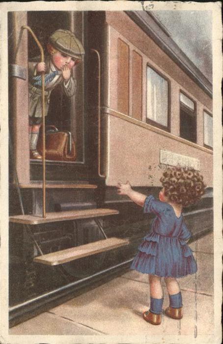 Eisenbahn Abschied Kinder