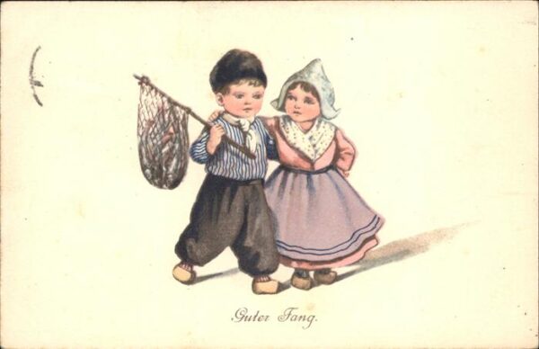 Trachten Holland Kinder Fischfang