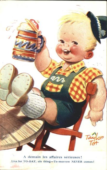Bier Kind Künstlerkarte Taylor Tot Nr. K176