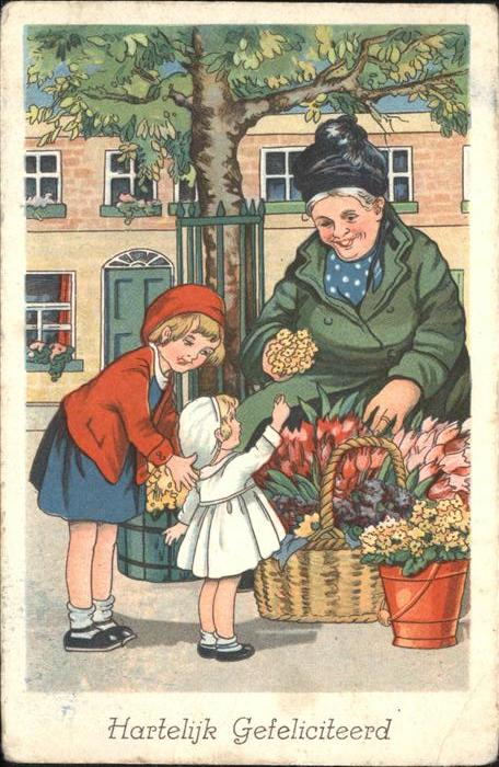Handlung Blumen Kinder Glückwunsch