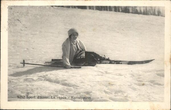 Skifahren Kunstpause