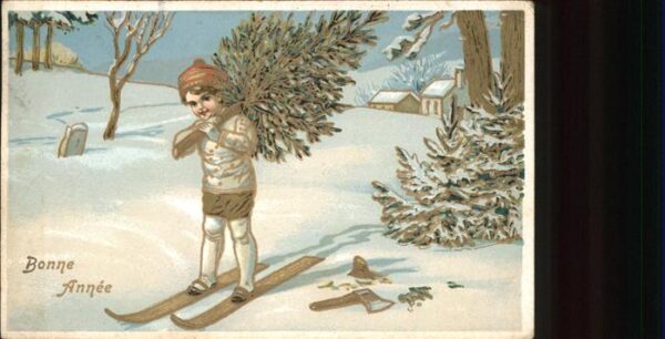 Skifahren Neujahr Holzfäller