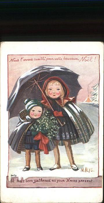 Weihnachten Kinder Regenschirm M. Alys. Nr. 7060