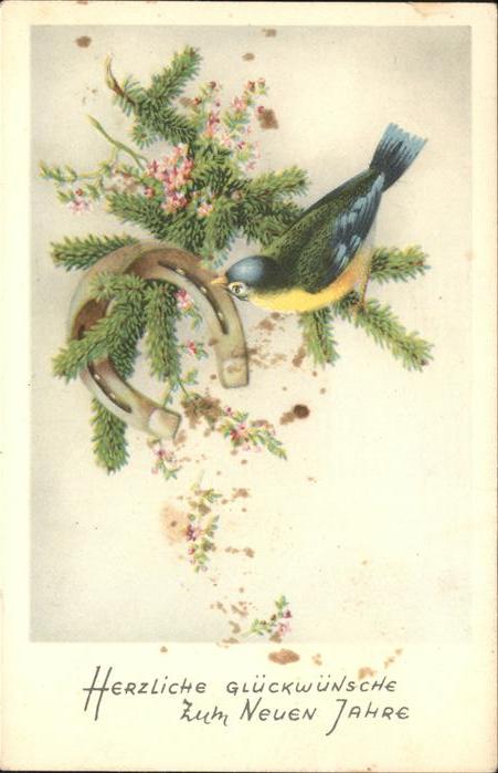 Hufeisen Vogel Neujahr