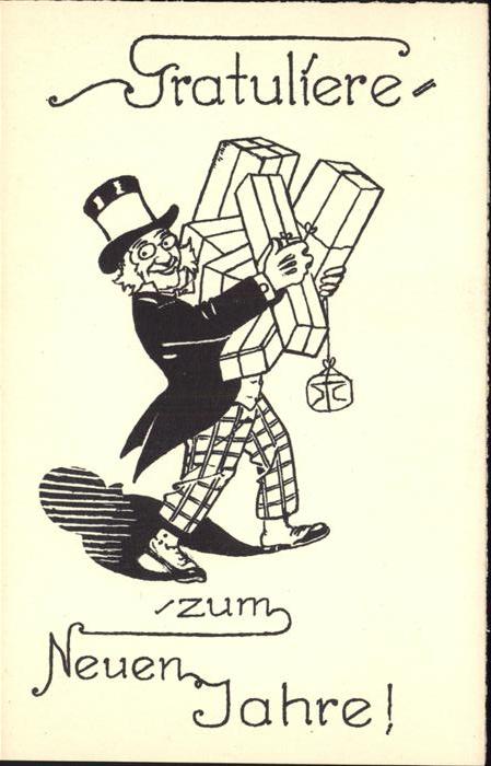 Neujahr Zylinder Frack
