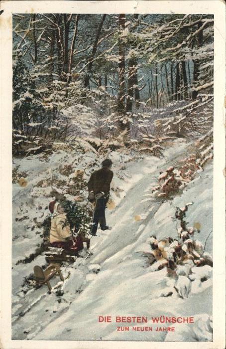 Schlitten Schnee Weihnachten